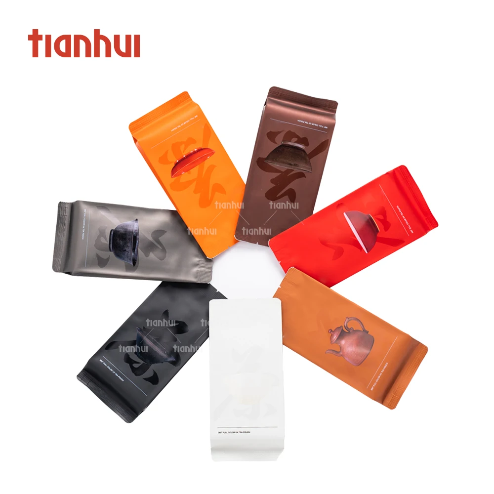 Tianhui Customized Printing Food Grade Aluminum Foil Pouch for Tea Storage