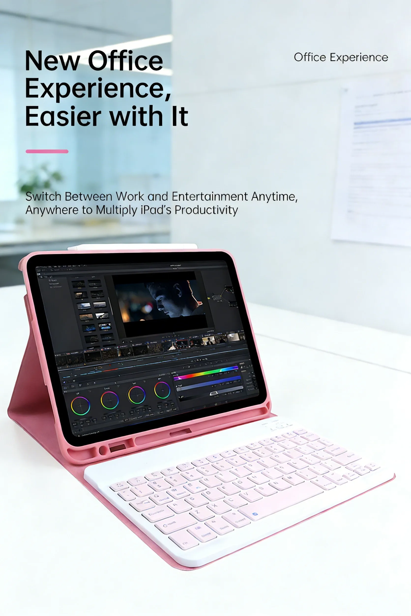 product premium magnetic detachable leather keyboard case for ipad11 a16 109 ultra slim protective cover with multi angle stand-4