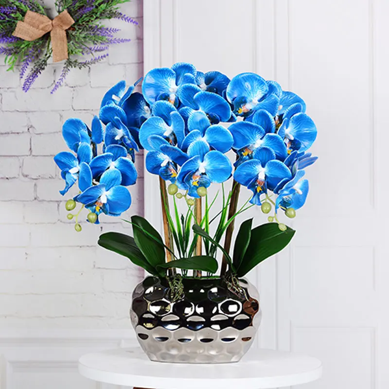 AF0571 Knstliche Orchidee in Vase  Falsche Phalaenopsis fr Dekoration
