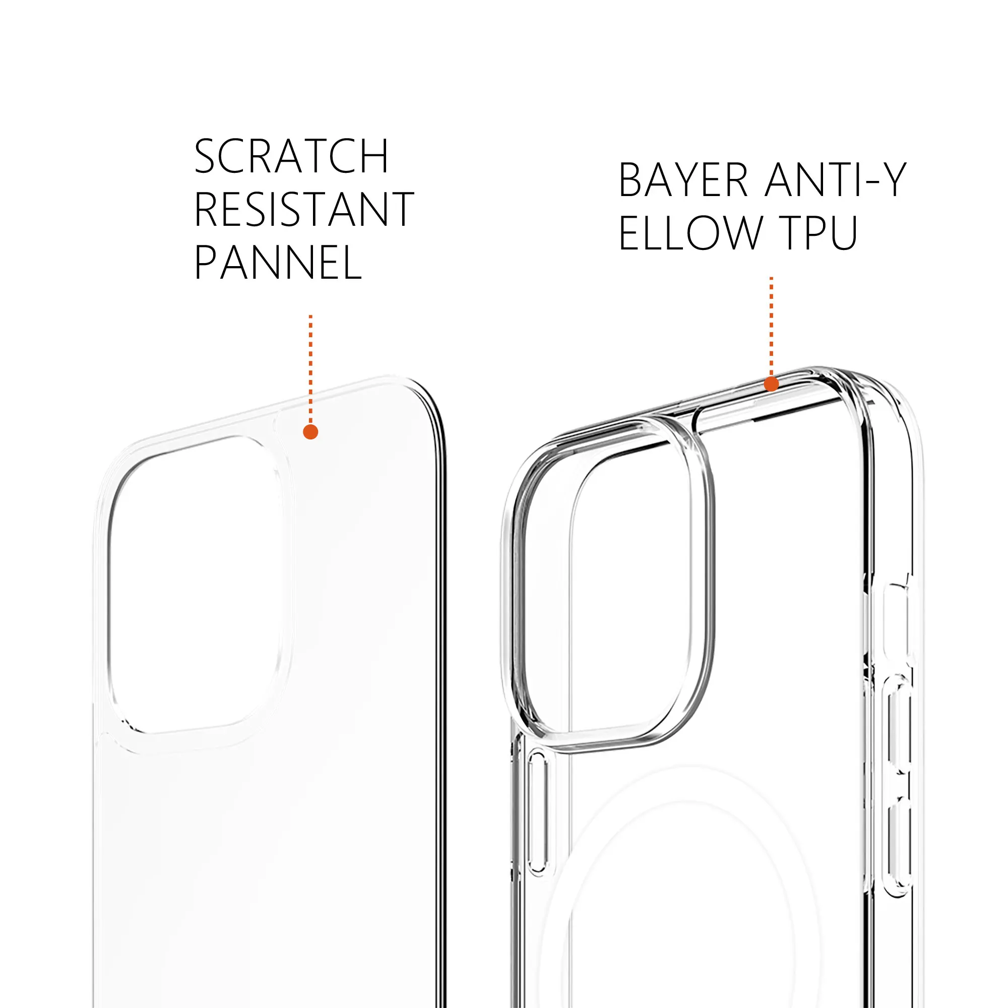 2022 New Shockproof Clear Magsafes Case For Iphone 13 For