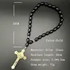 Gold plated-Black beads