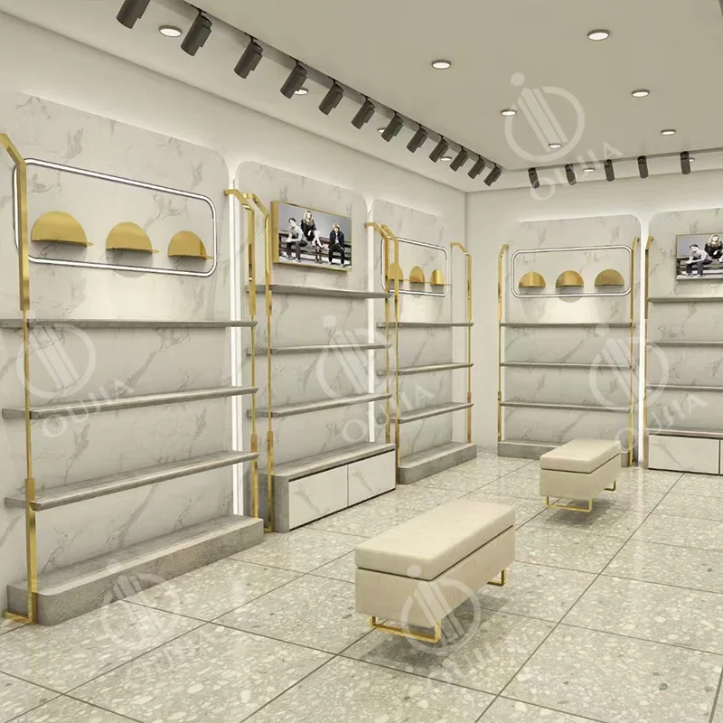 Modern Luxury Changing Room for Retail Shops Metal Mobile