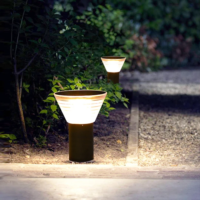 Solar Bollard Light  Garden Villa Lawn Light Outdoor Waterproof Led Electric Garden Light