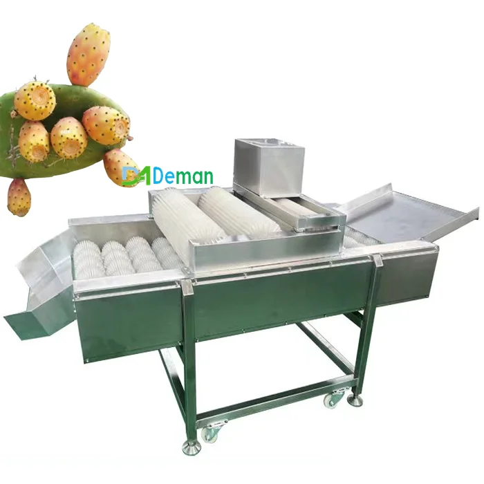 Fabrika fiyat nopal kakts diken kaldrma makinesi orkinos meyve amar  temizleme makinesi dikenli armut dethorning makinesi