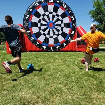 Football Darts Inflatable Archery Outdoor Inflatable Soccer Dart Carnival Game Football Dartboard Ideal For Party,Team Building