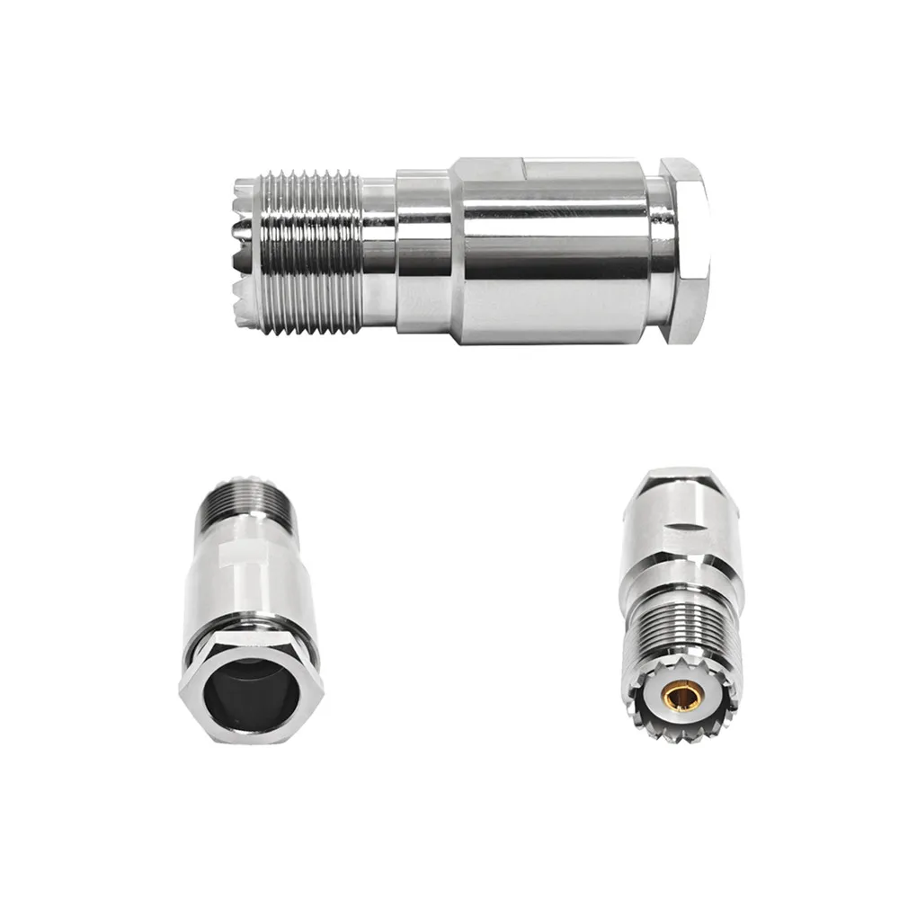 UHF PL259 Female/Jack Clamp Straight  for  8DFB RF Coaxial RF Connector for RF Applications