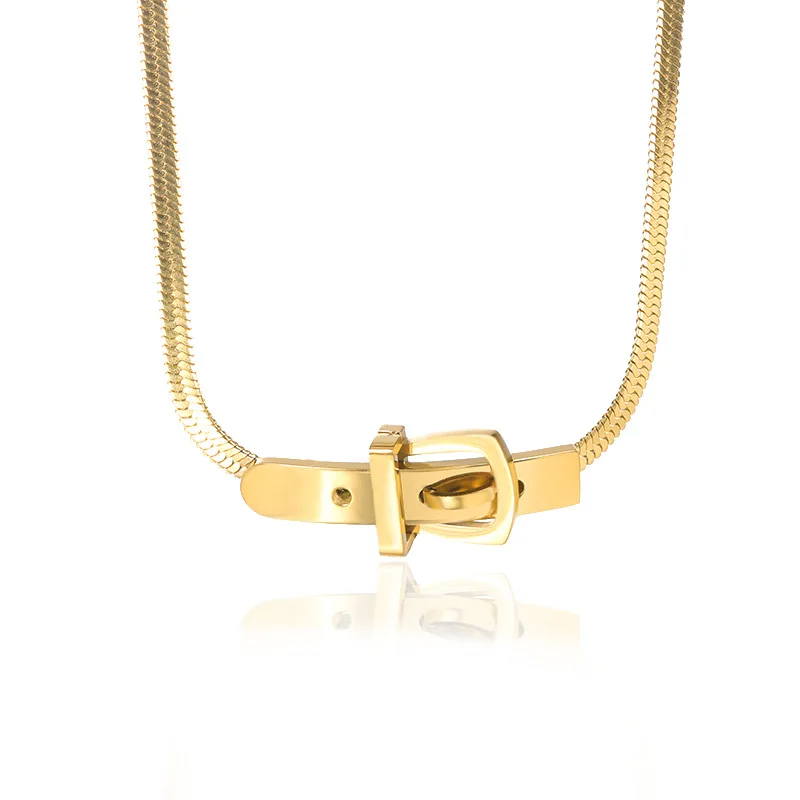 New Design Belt Buckle Necklace With 