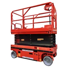 The factory warehouse uses hydraulic scissor type aerial work platform and electric scissor type elevator