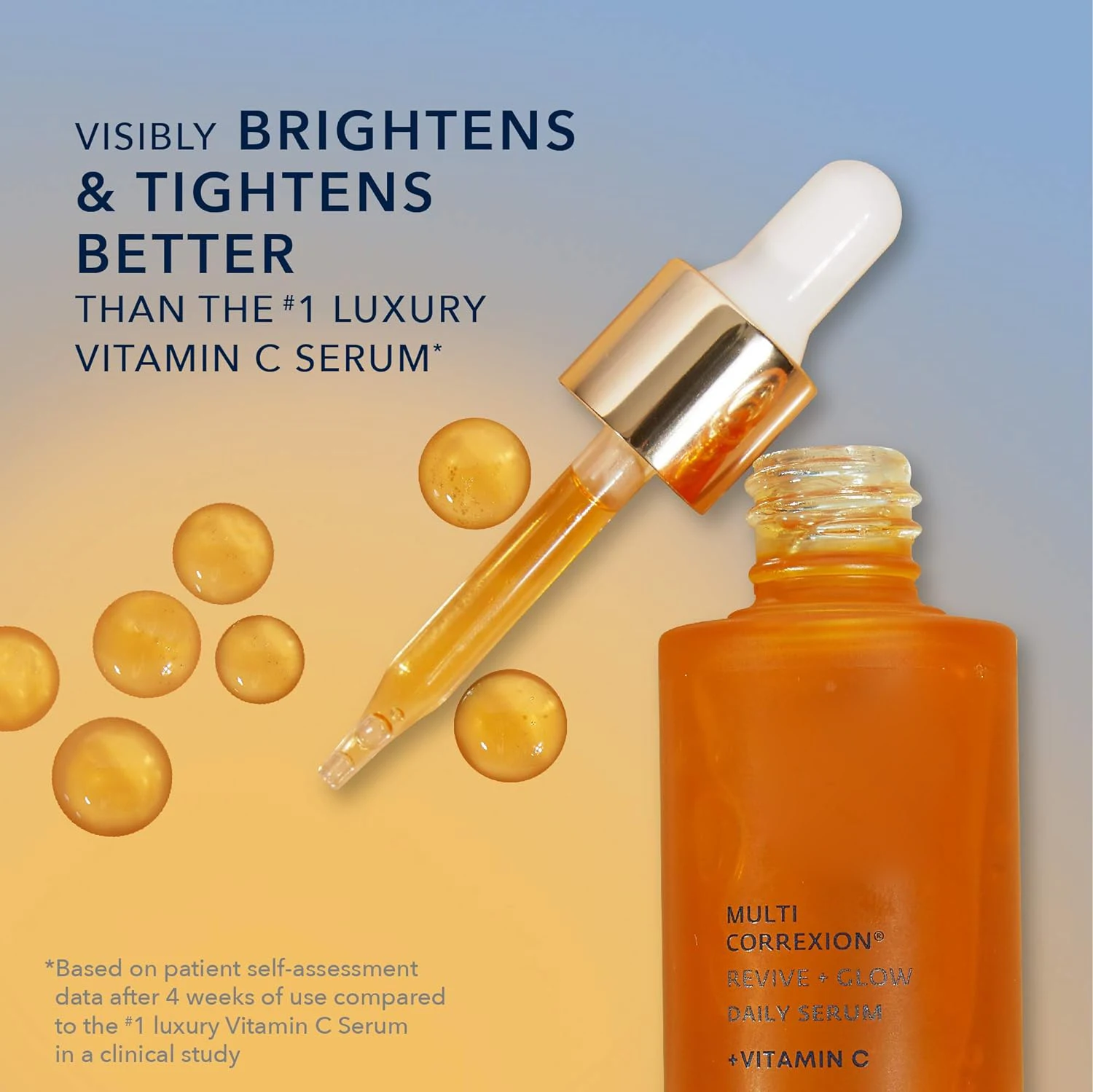 Multi Correxion Revive + Glow 10% Active Vitamin C Serum Daily Face Anti-Aging Wrinkle Treatment Brightening Skin Tone Care