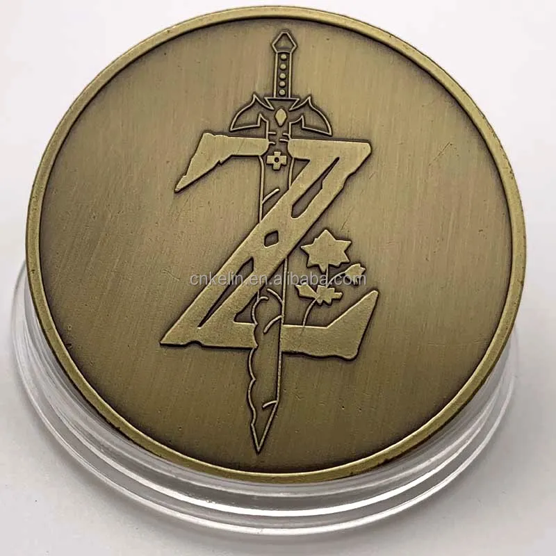 ゼルダの伝説　コイン　銅製 High Quality Japan Game Souvenir 50mm Gold Coin Legend of