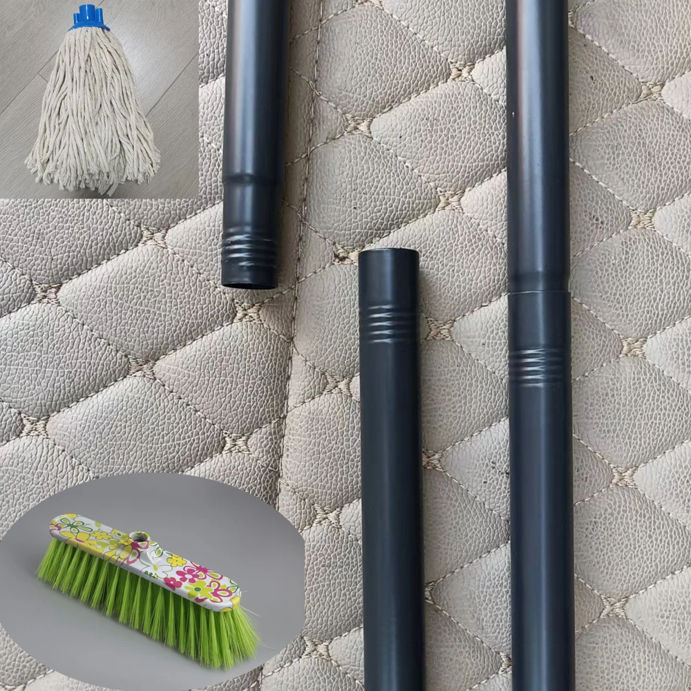 Factory Broom Metal Handle Broom Stick For Mop Detachable Broom Stick