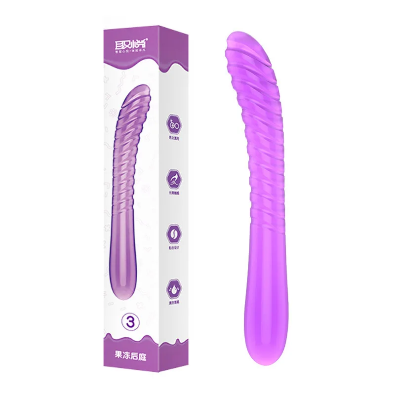 Lovely Jelly Anal Plug TPR Male et Couples Anal Plug Beans Sex Toys pour adultes