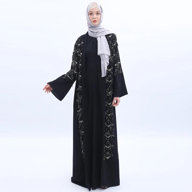 2019 Muslim adress abaya women robe solid color long dress for women chalaza design abaya