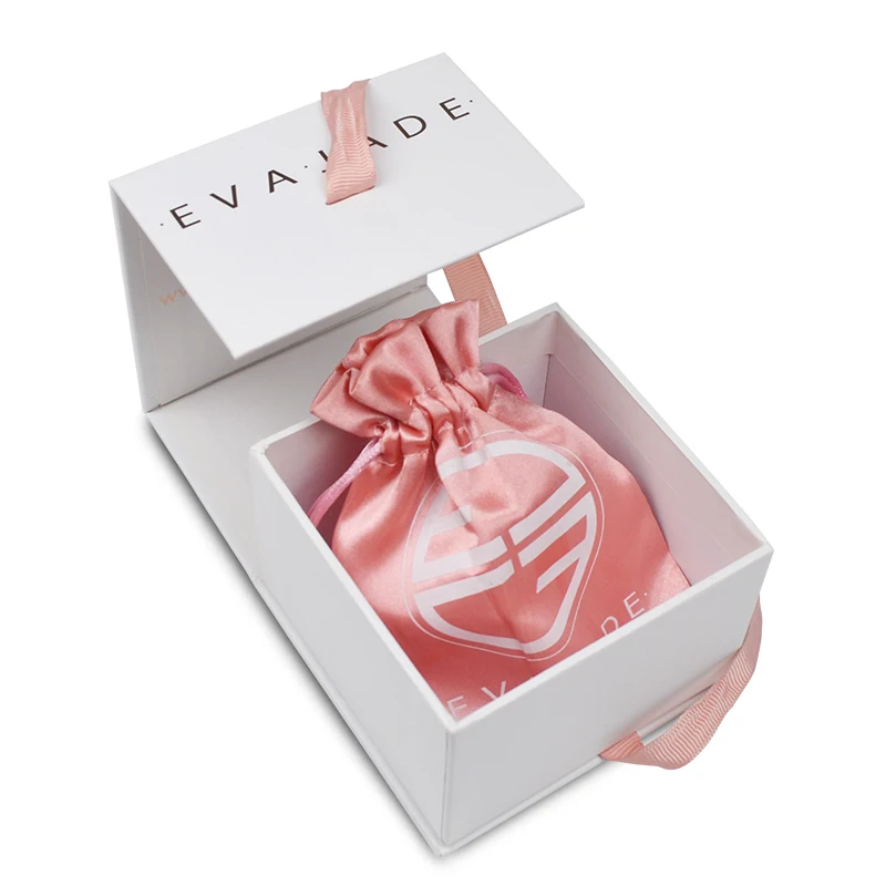 Free Design Luxury Custom Logo Foldable Magnet Book Shape Paper Necklace Jewelry Box