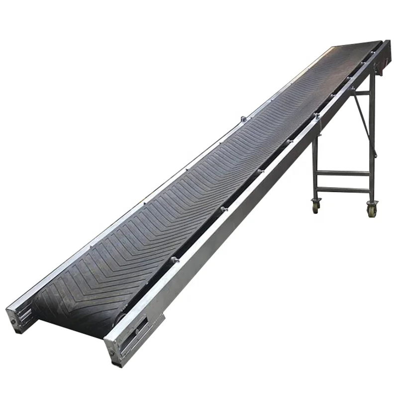 Movable Sand Belt Conveyor System Portable Aggregate Conveyor Soil Powder Belt Conveyor for Truck Loading Unloading
