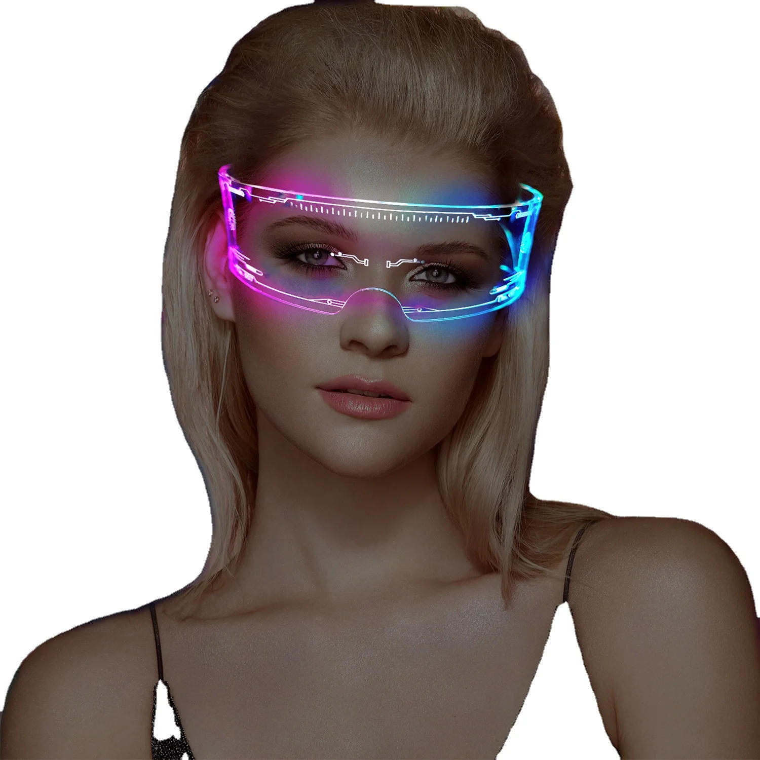 Cyberpunk glasses 3d model фото 75