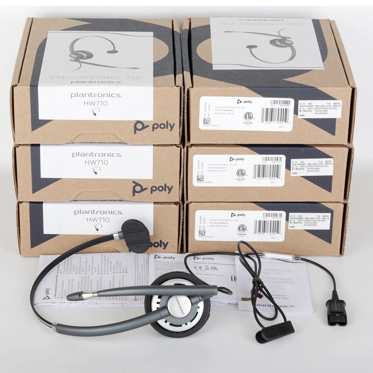 Plantronics HW710 EncorePro Wideband Headset (78712-101) - offers Opened Box