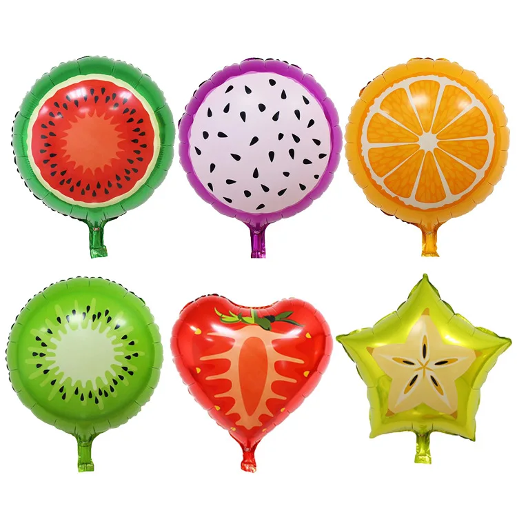 18" Foil Balloons Fruit KIWI Design Helium/Air Summer Party Balloon decoration 