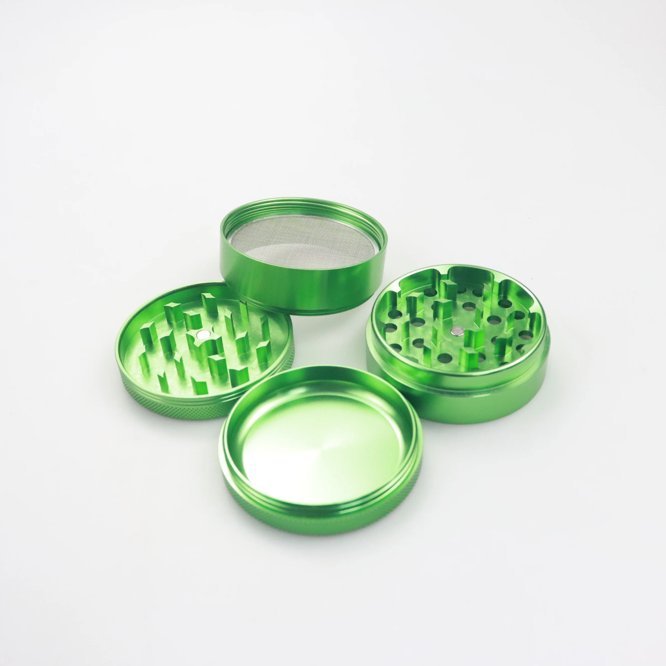 Factory 40mm 4 Layers Metal Grinder Customized Spice Crusher Aluminum