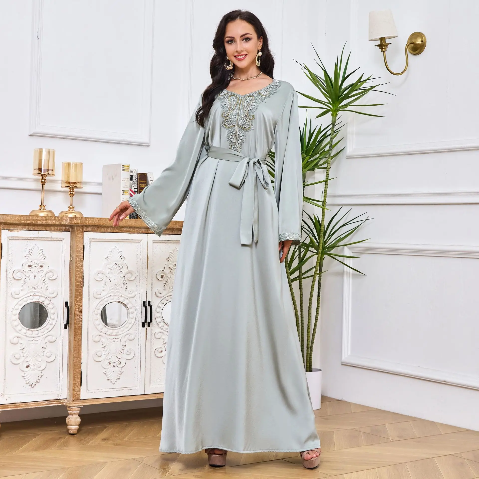 Top Selling Nida Designs' Latest Arab Elegant Luxurious Hooded Abaya Girls' Popular Dress Traditional Muslim Clothing