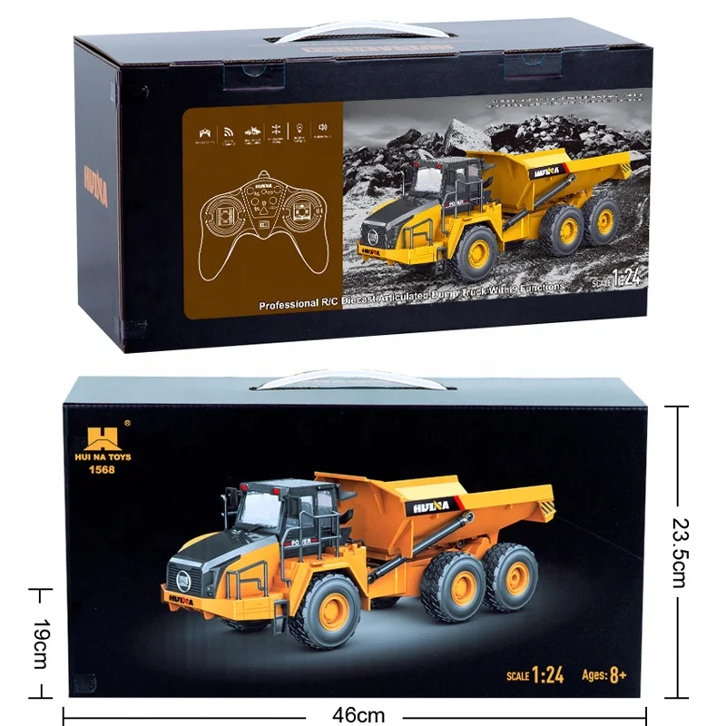 ホイナ1568 1/24 9ch電動ラジコンエンジニアリングカー6輪リモート建設
