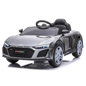 Cheap Kids Ride-on Cars With Parent Remote Control AUDI R8 License 12 Volt Electric Toy Car for Baby to Drive Voiture Enfant