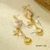 White Starfish Earrings