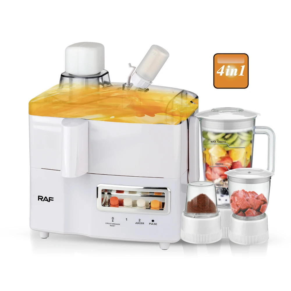 Extractor de exprimidor RAF 4 en 1, máquina licuadora de jugo eléctrica para frutas y verduras, fácil de limpiar| Alibaba.com