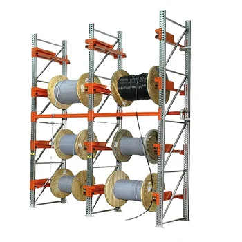 Heavy Duty Metal Cable Reel Rack For Warehouse Reel Line Rack System ...