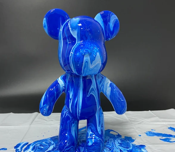 Professional Pouring Fluid Diy Bear Pour Painting Pouring Acrylic Paint
