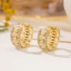 Cat's eye stone earrings