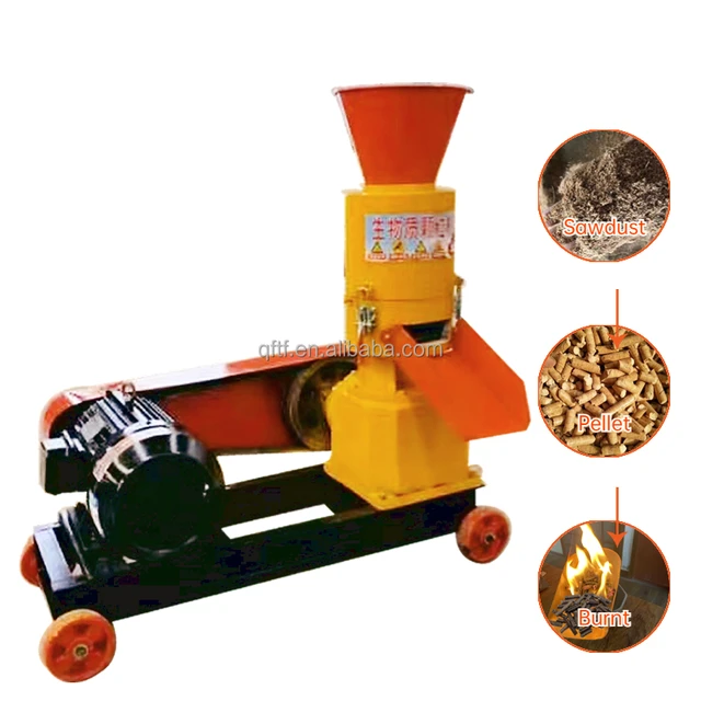 Straw sawdust pellet machine  wood pellet production line Biomass ring die pelletizer Granulator centrifuge