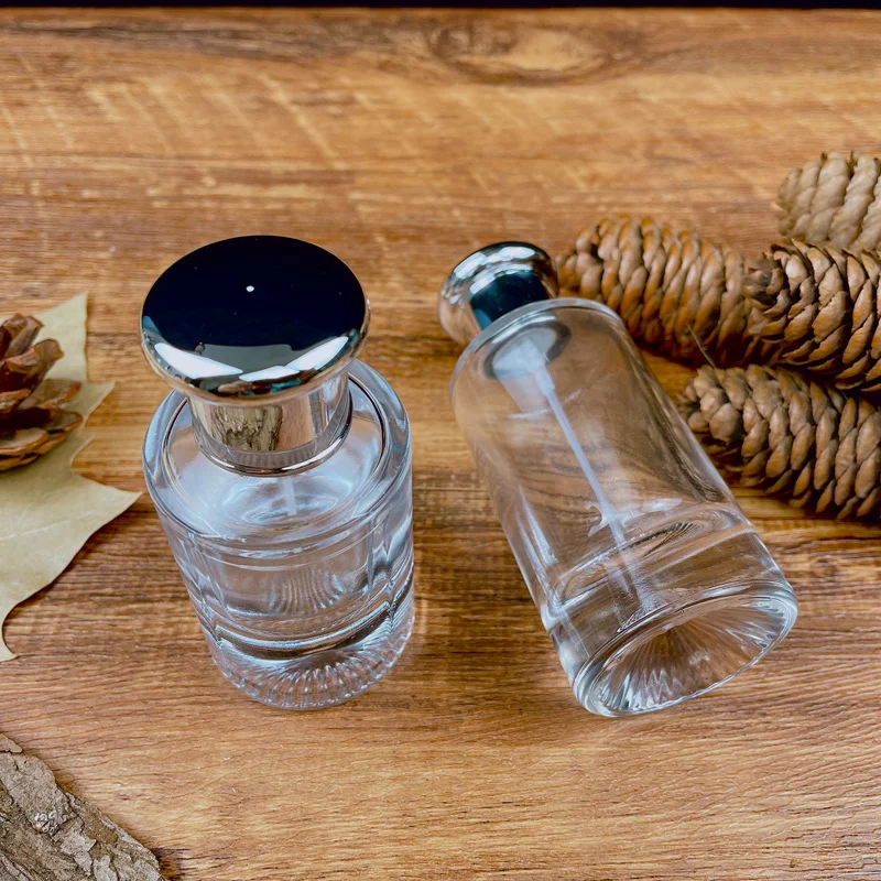 Luxury Custom Cyclindrique Empty Spray Pump 25ml 50ml Perfume Glass