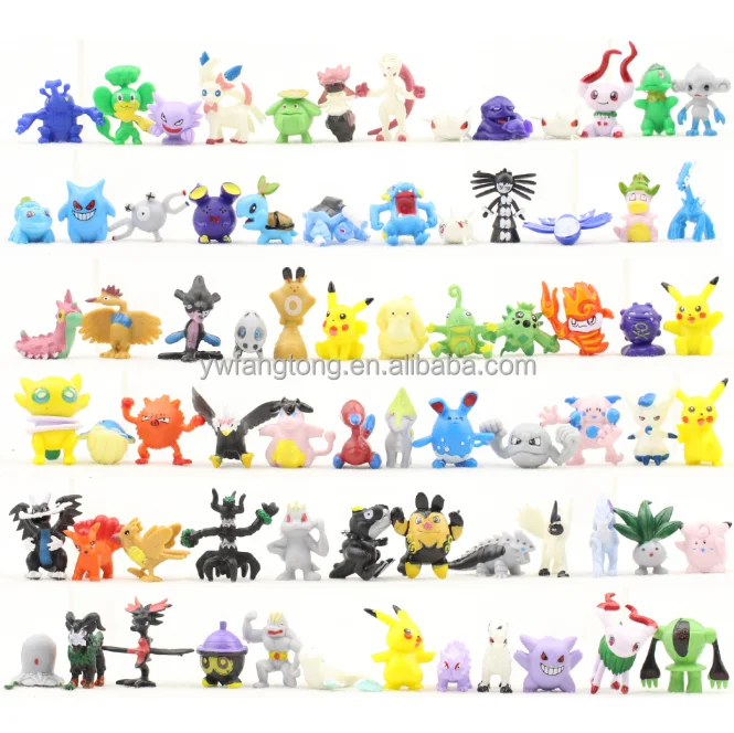 Hot Wholesale Good Quality 2-3cm Mini Child Toy Action Figure pokemoned-  go for Kids