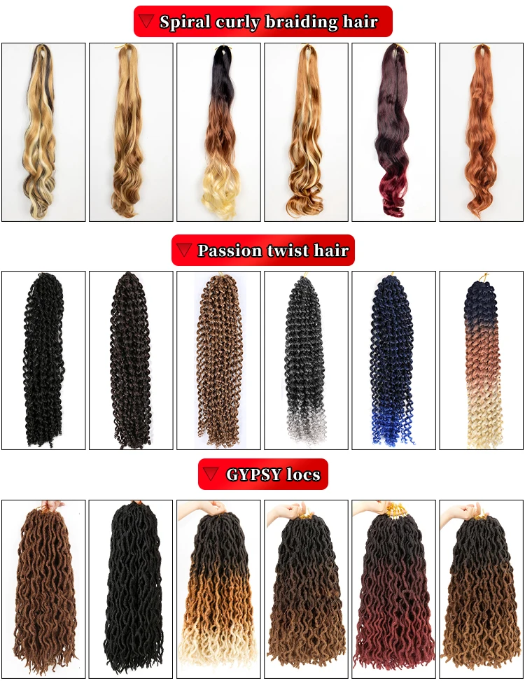 Wholesale Goddess Locs Messy Box Braids Crochet Bohemian Hair With ...