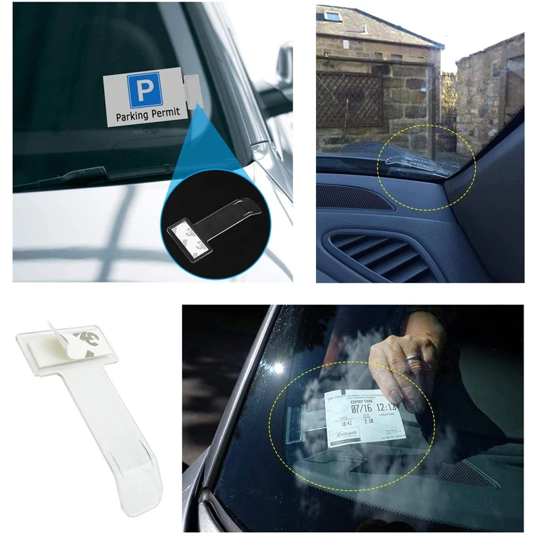 Parking Permit Holder For Car Windscreen Plastic Car Pass Holders ...