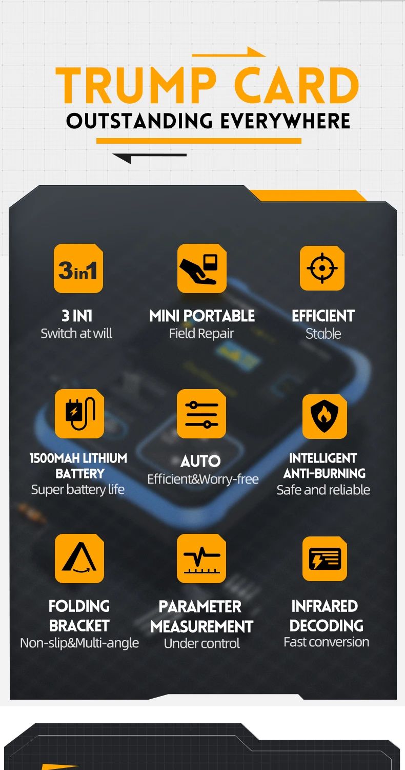 DSO-TC3 Oscilloscope 3 in 1 Transistor Tester Multi-function Multimeter Diode Portable Digital Oscilloscope