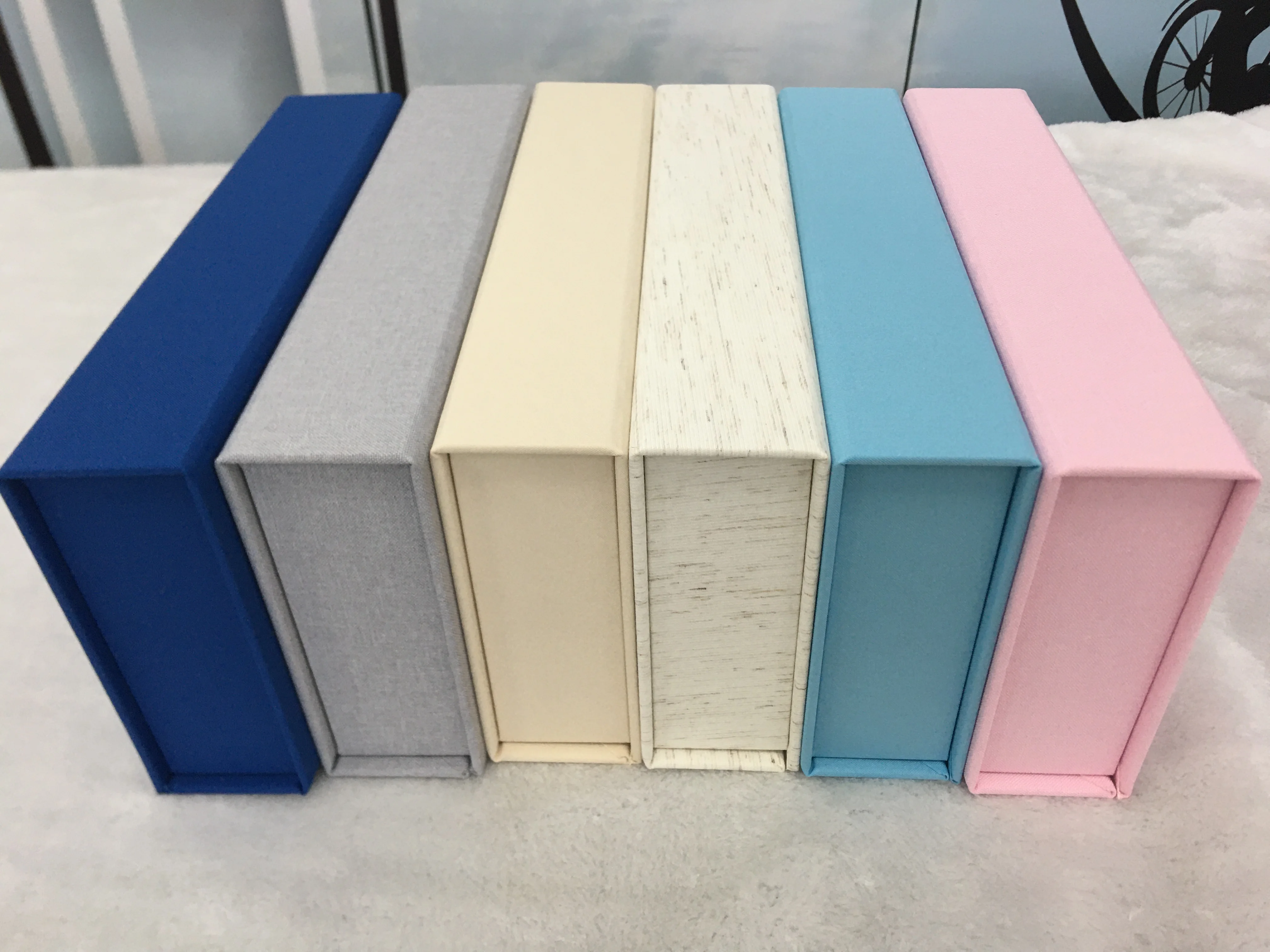 Print Package Cream Gray Linen Box Photographer Gift 4*6 5x7 Photo