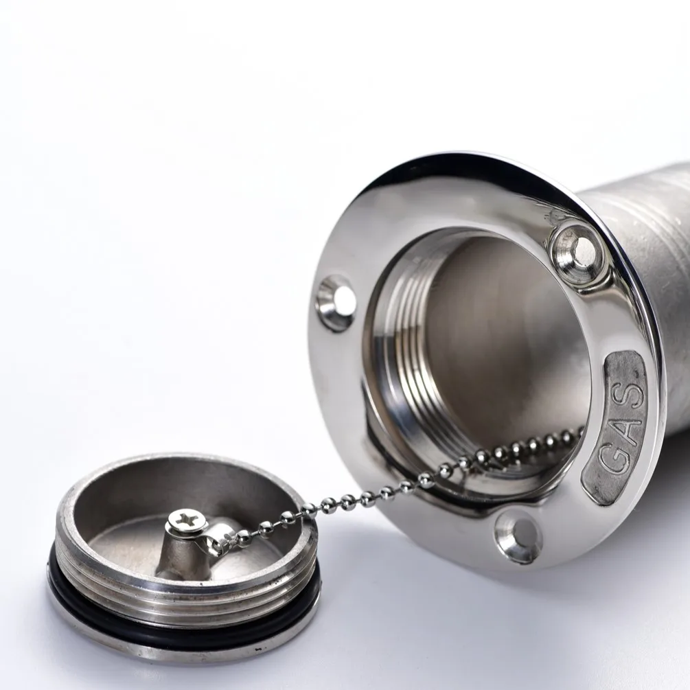 XTevu 50mm Boat Diesel Deck Filler - 316 Stainless Steel Fuel Cap With Chain For Yachts, RVs, Campers - View #5