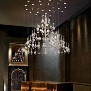 ECOJAS Luxury Design Style Crystal Chandelier for Livingroom Villa Decoration Lighting Solution