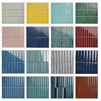 Nordic Modern Style Colorful Ceramic Mosaic Tiles for Interior Wall for Kitchen Bathroom Swimming Pool Hotels & Villas