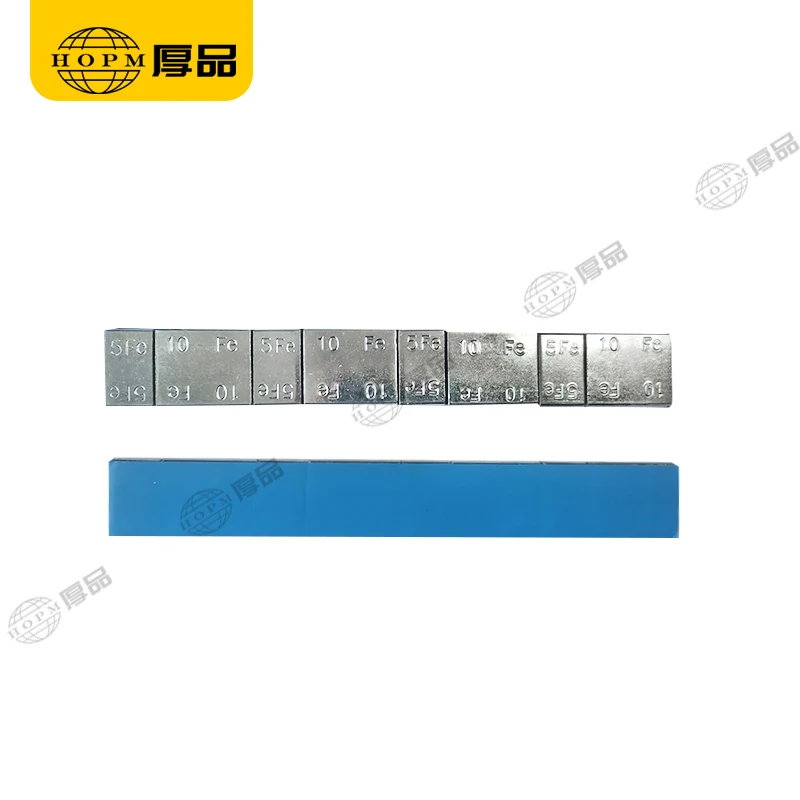 60 г (5gx4 + 10gx4) клейкие балансирующие весы FE с покрытием цинка прямоугольные