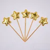 100 Piezas Pentagram oro