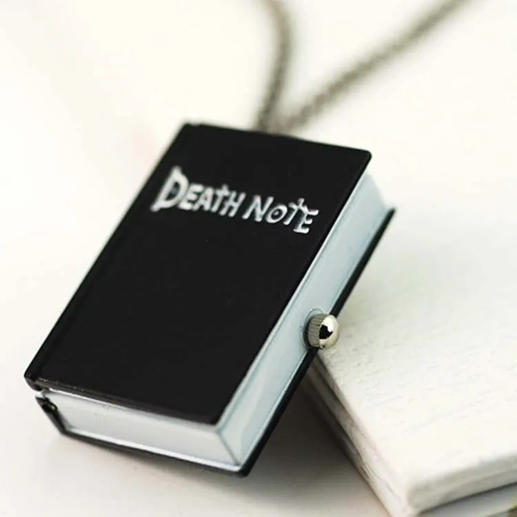 Death Note Book Quartz Pocket Watch - Antique Anime Chain