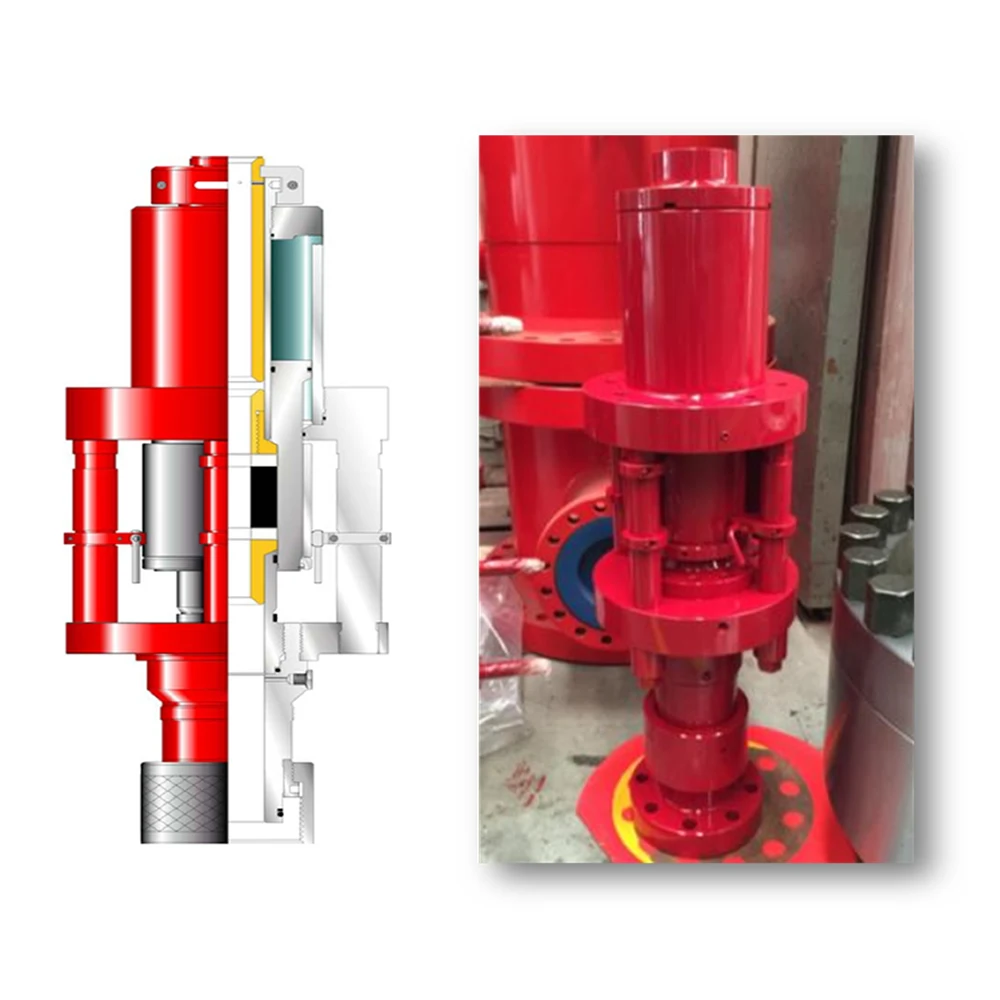Four RAM BOP High Pressure Blowout Preventer for Oilfield Coiled Tubing 10000PSI-15000PSI Iron Casting for Well Drilling