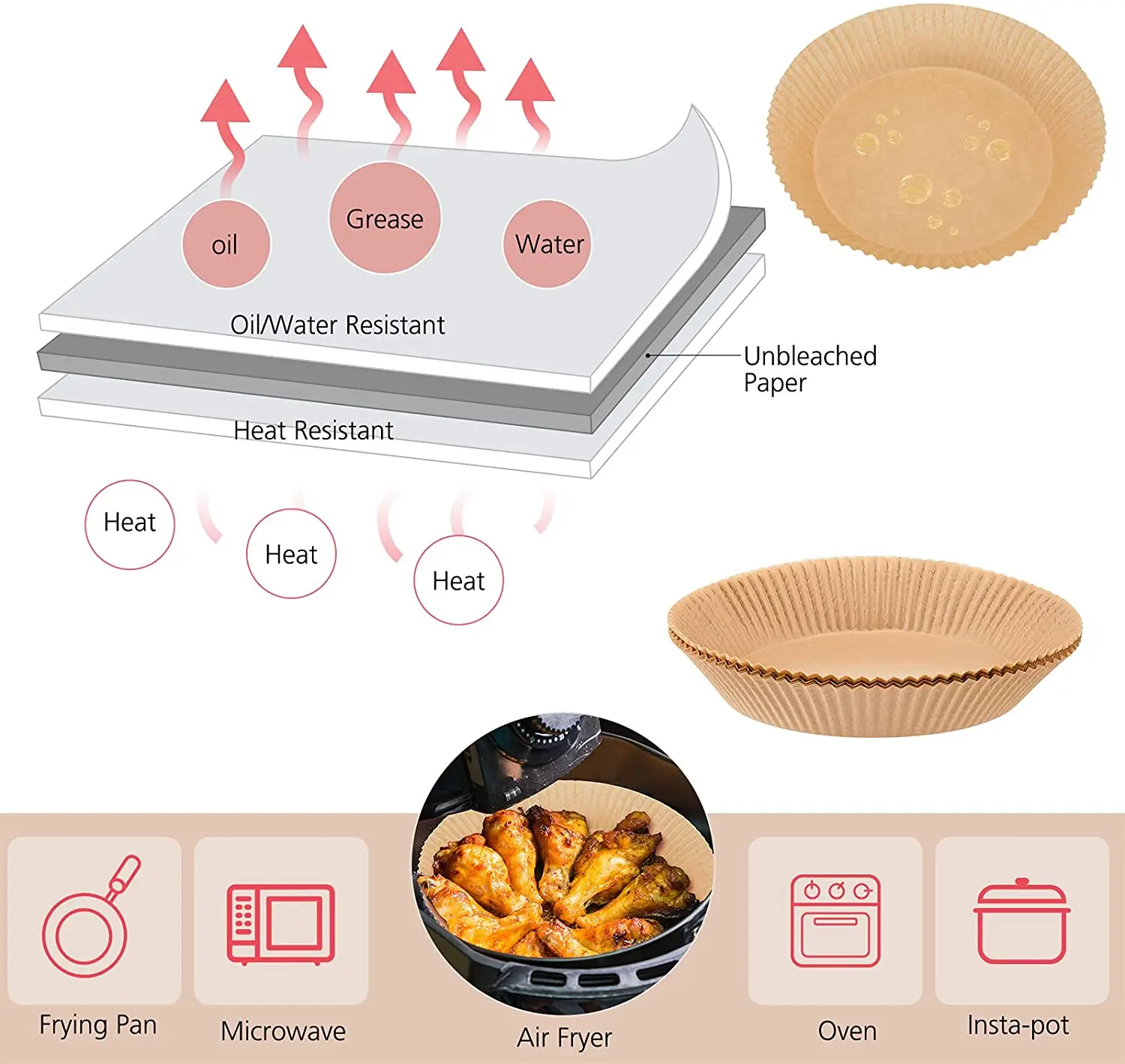 Airfryer Silikonform Für Philips Airfryer XL 6.2L/Ninja Speedi ON400EU
