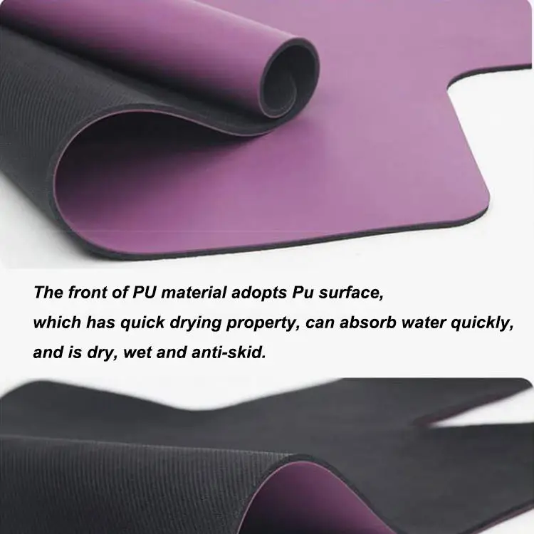 Yoga mat texture close-up
