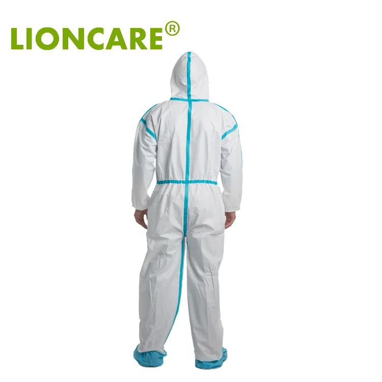 
CAT3 TYPE4/5/6 coverall suit disposable coverall 