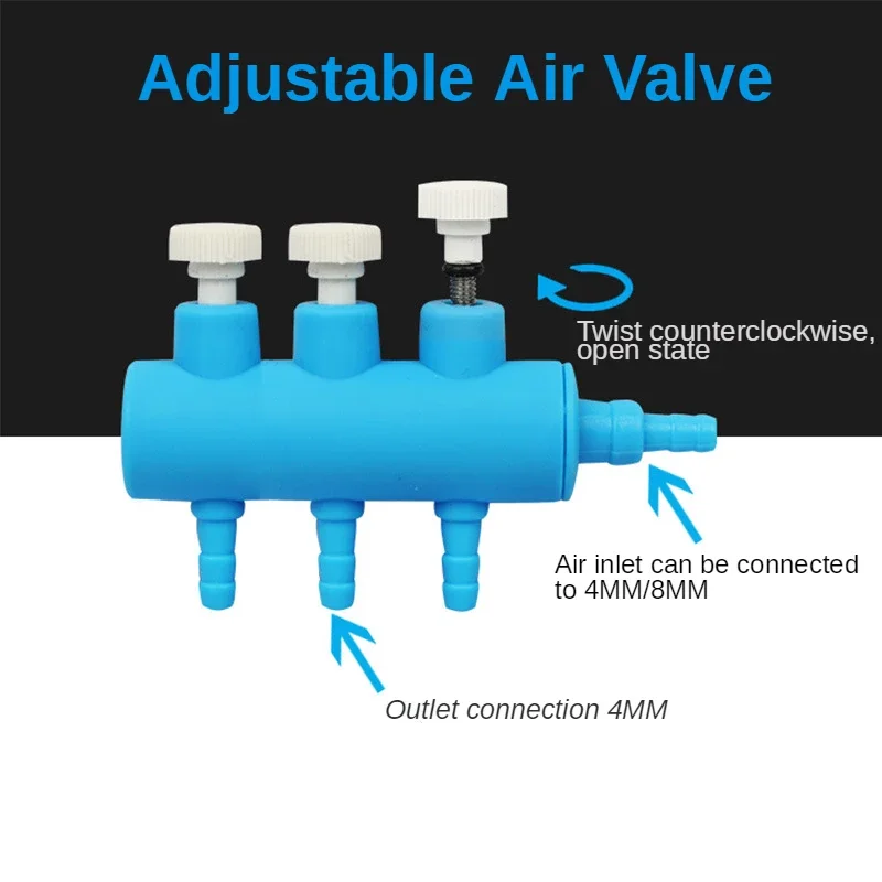 Aquarium Air Flow Control Lever Valve Fish Tank Oxygen Tube Useful Manifold Control Air Pump Accessories Splitter Switch Lever