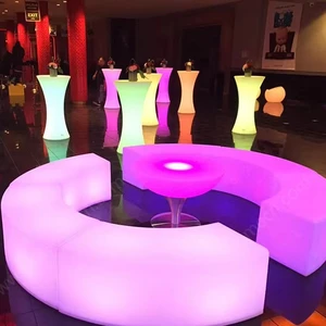 Party Bar Tables for Outdoor Commercial Event Portable Bar Furniture Nightclub Banquet Table LED Cocktail Table